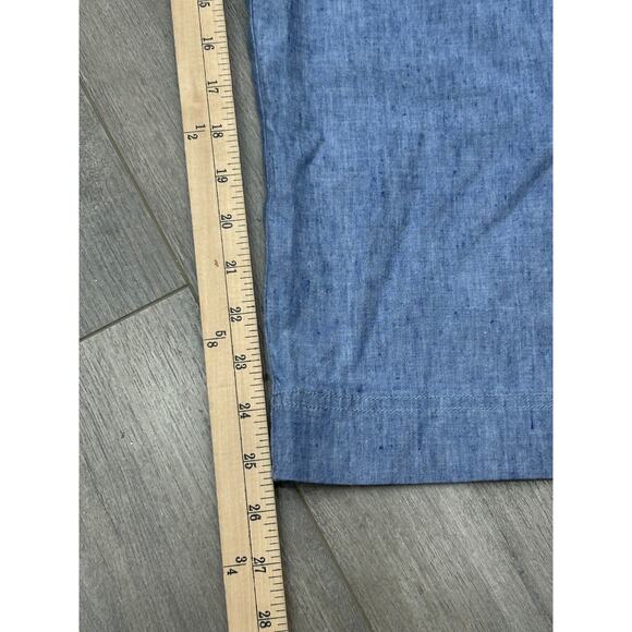 NWT Vineyard Vines Womens Blue Ocean Bow Front Cropped Catamaran Pants Size 16 - Picture 8 of 9